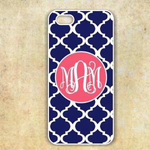 Monogrammed Iphone 5 Case - Personalized Hard..