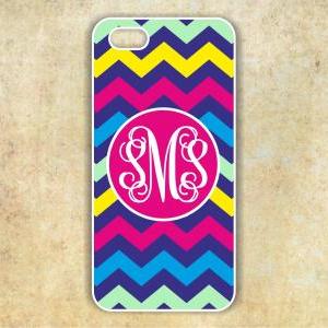 Monogrammed Chevron Iphone 5 Case - Personalized..