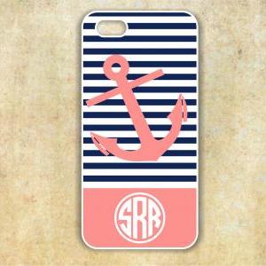 Monogrammed Anchor Iphone 4/4S Case..