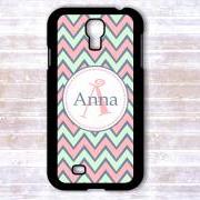 Monogrammed chevron Samsung Galaxy S4 case - Personalized Hard Cases for Phones