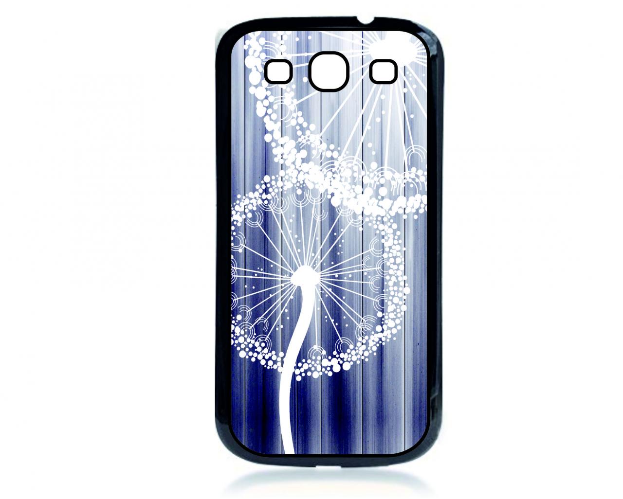 Samsung Galaxy S3 Case - White Dandelion Wood Case- Protective Covers For Phones