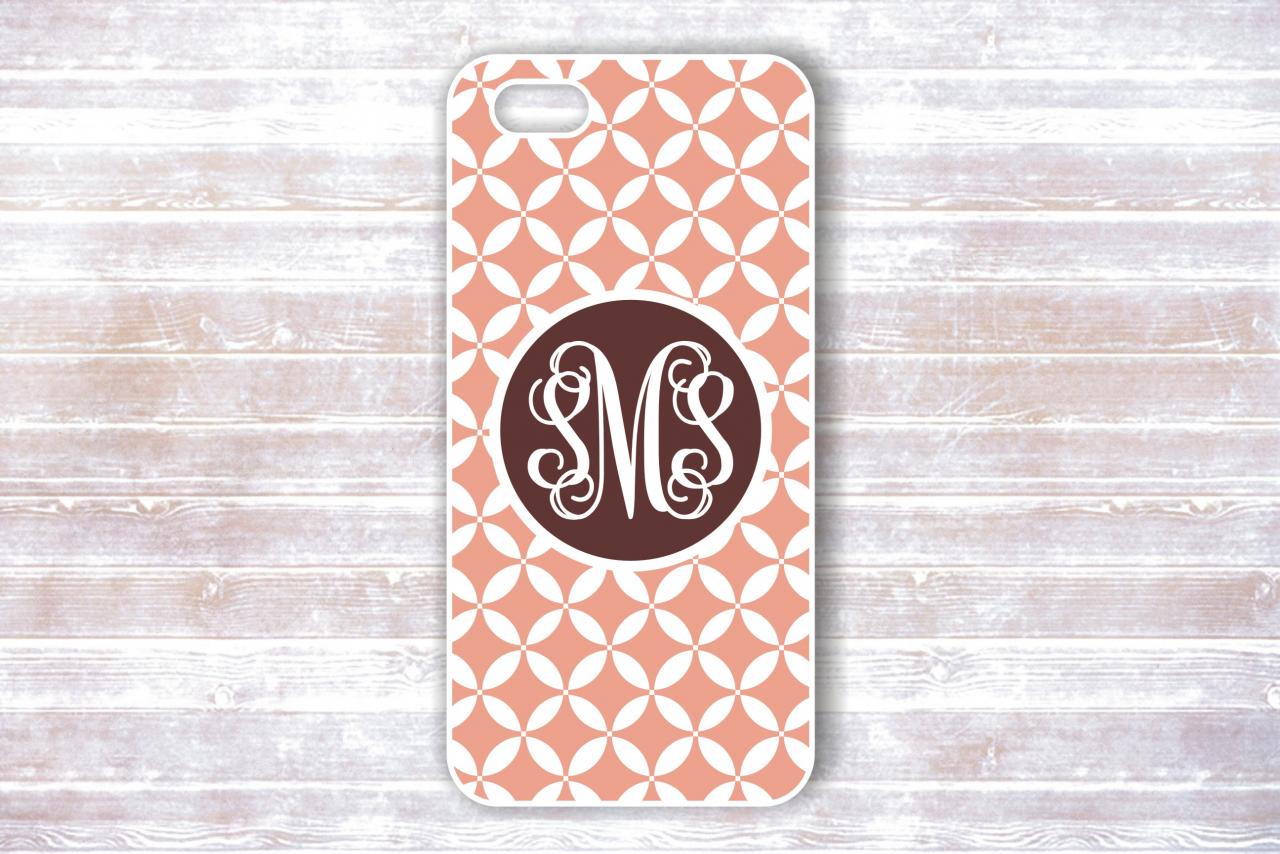 Monogrammed Damask Iphone 4/4s Case - Personalized Hard Cases For Iphones