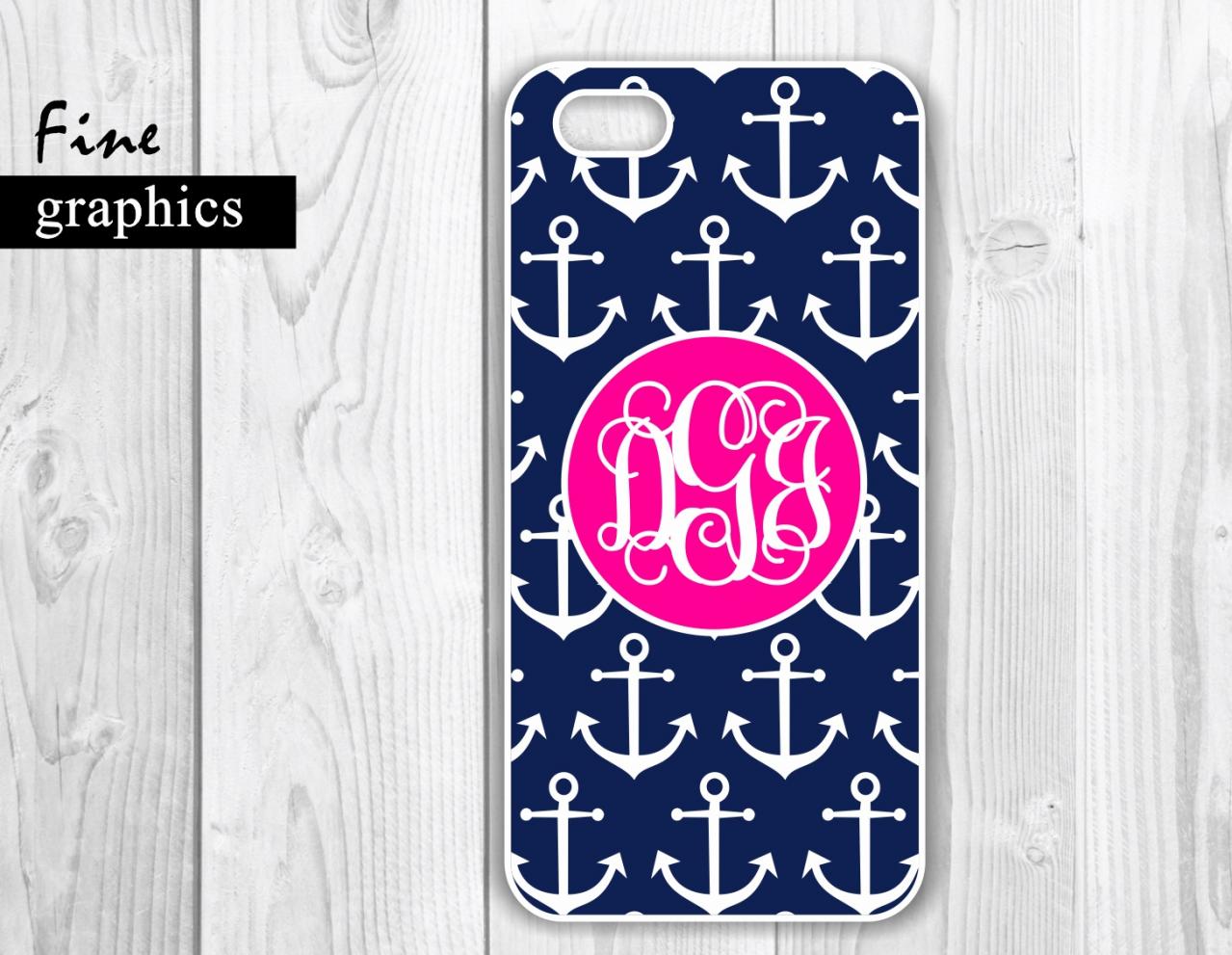 Anchor iPhone 4 /4S Case - Nautical Cusom Case - Protective iPhone Hard Cases