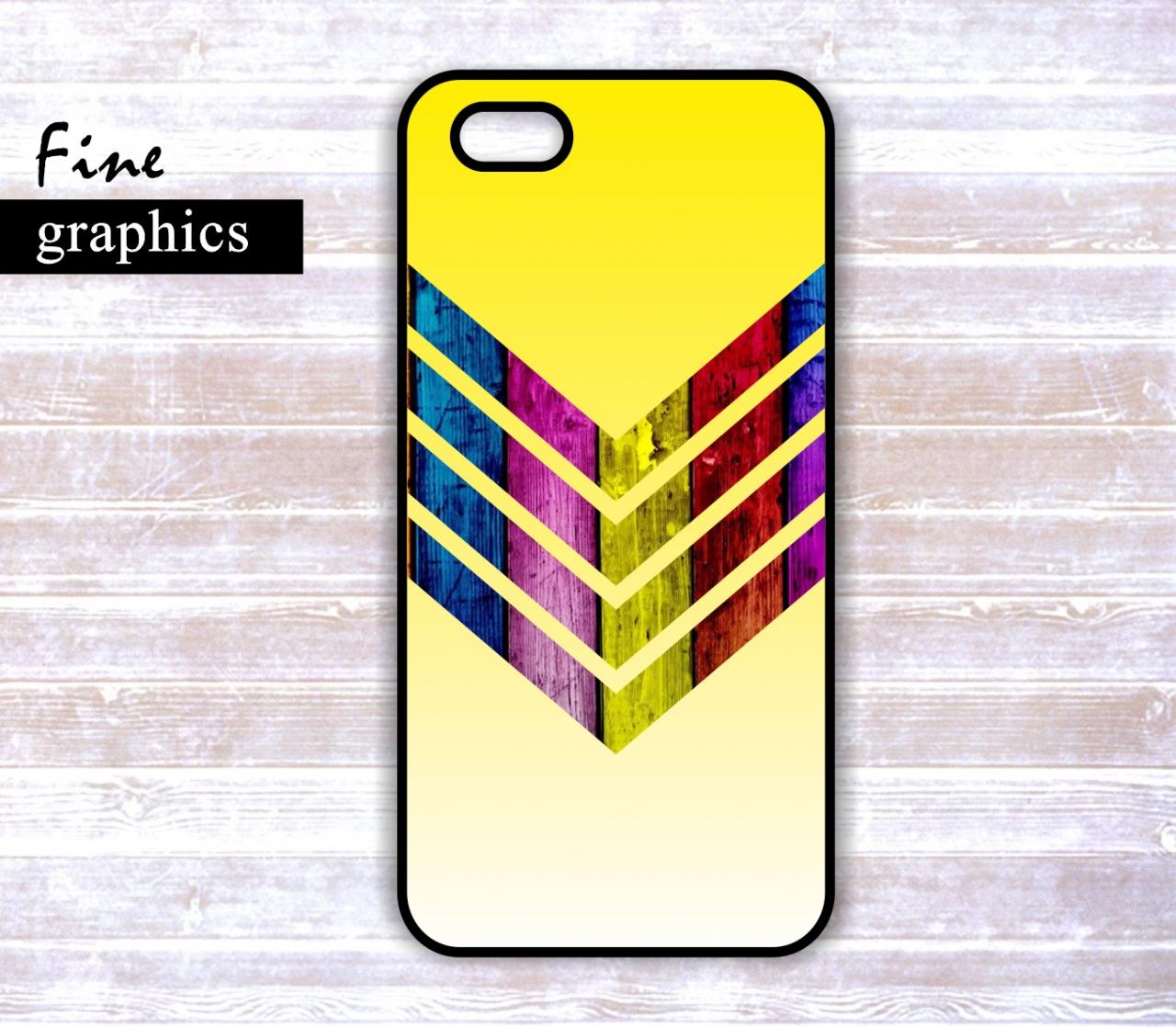 Personalized Chevron Wood Iphone 5 Case - 4/4s Case - Samsung Galaxy S3 Case S4 Cover